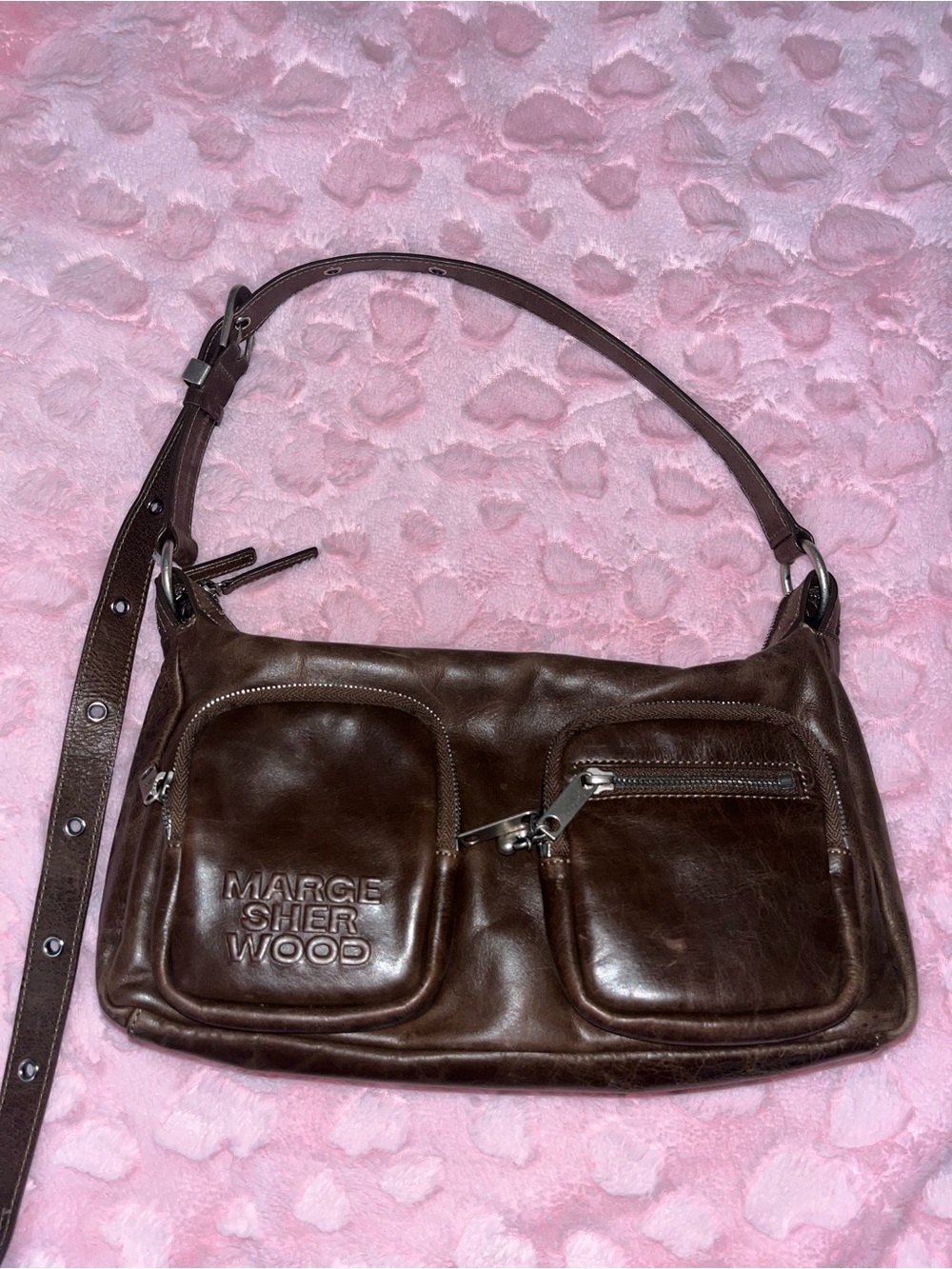 Marge sherwood outpocket hobo shoulder bag